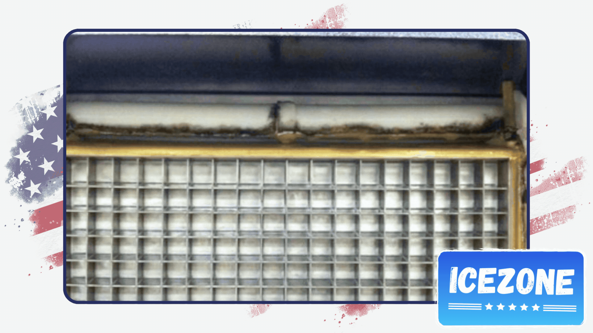 Commercial ice machine before and after Icezone hygiene treatment