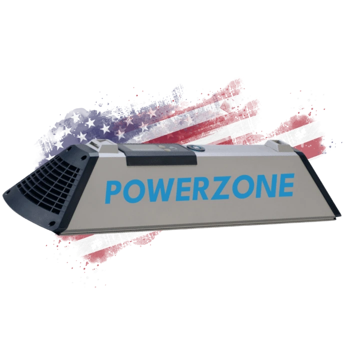 Powerzone rapid odor removal system for hotel rooms and enclosed spaces
