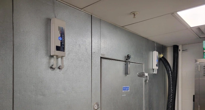 Icezone unit installed on commercial cold room