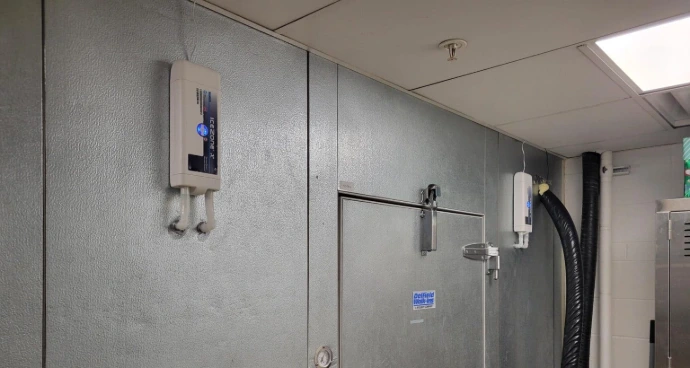 Icezone unit installed on commercial cold room